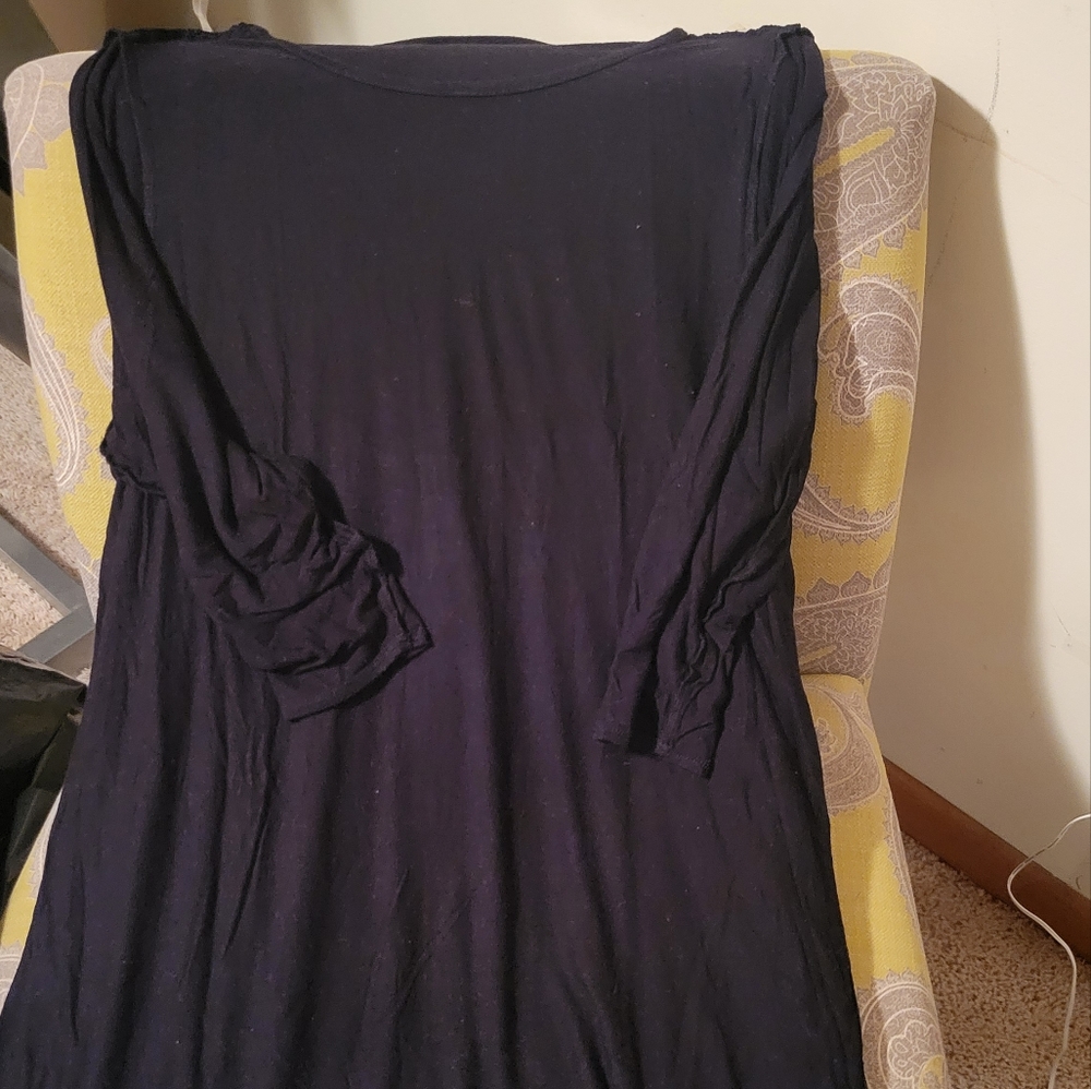 Long shirt, with leggings or as a dress, black, Philosophy